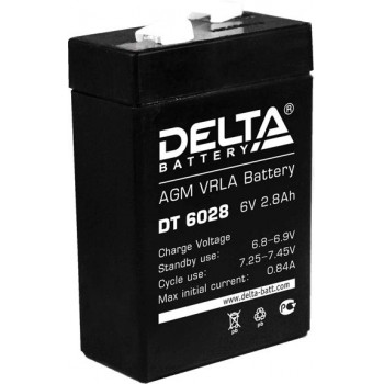 DT6028 DELTA 6V 2.8Ah аккумулятор свинцовый                                                         