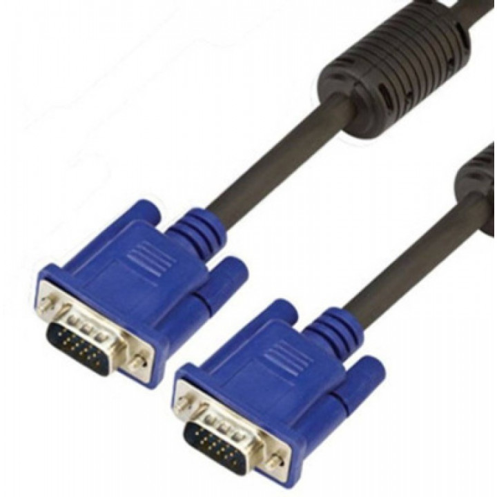 Шнур VGA шт- VGA шт 3м с ферритами черный PREMIER