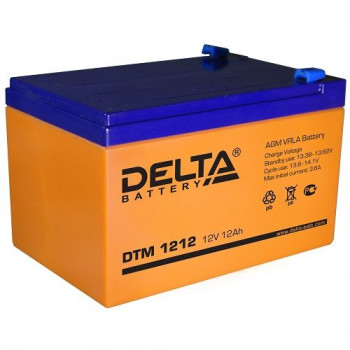 DTM1212 12V 12Ah DELTA аккумулятор свинцовый