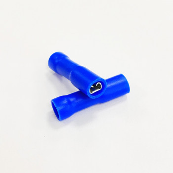 Клемма ножевая-гнездо 2,8 мм изолированная синяя LVD2-2,8F                                          