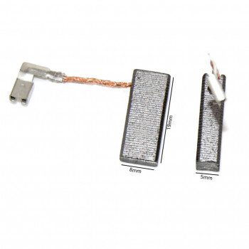 Щетка графитовая 5*8*19мм Bosch GBH 2-26 DRE с угловой ножевой клеммой