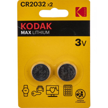 CR2032 KODAK MAX 3V Li батарейка (блистер 2шт)