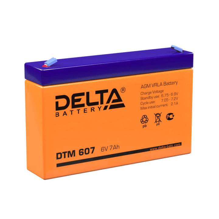 DTM607 DELTA аккумулятор свинцовый                                                                  