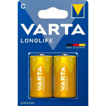 LR14 VARTA LONGLIFE C элемент алкалиновый (блистер 2шт)