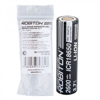 18650 2600mAh 3,7V Robiton Li-Ion (LGC2600)