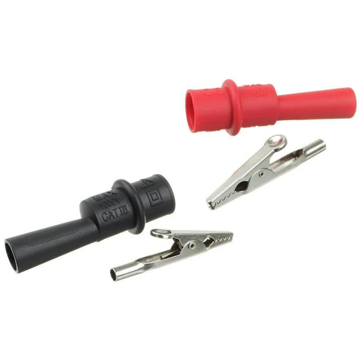 Зажим-крокодил BC55-30080 для щупов 4мм (пара) S-Line