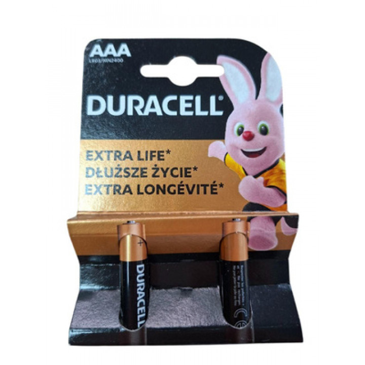 LR03 DURACELL AAA элемент алкалиновый (блистер 2шт)
