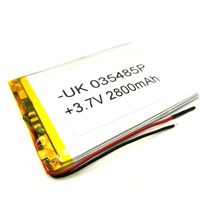 UK035485P Китай 3,7V 2800mAh Li-Ion аккумулятор                                                     