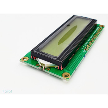 Дисплей символьный LCD1602 (желтая подсветка)                                                       