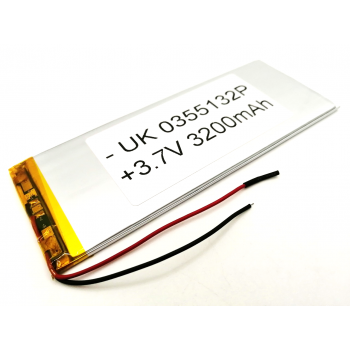 UK0355132P Китай 3,7V 3200mAh Li-Pol аккумулятор                                                    
