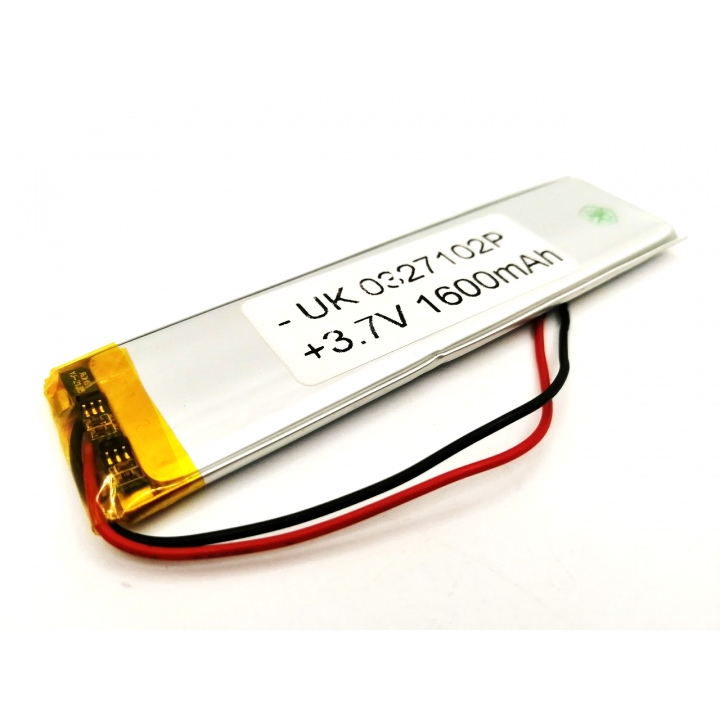 UK0327102P Китай 3,7V 1600mAh Li-Pol аккумулятор                                                    