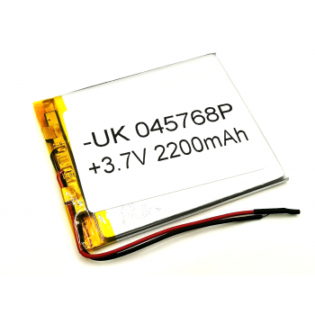 UK045768P Китай 3,7V 2200mAh Li-Pol аккумулятор