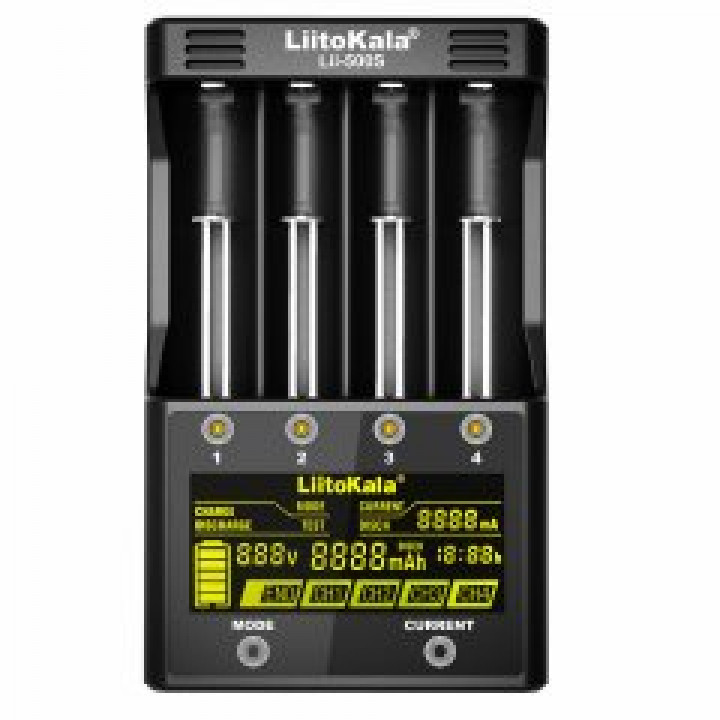 Lii-500S автомат. заряд. устр-во для 1/4 Li-ion/Ni-Cd/Ni-MH акк-ров Liitokala