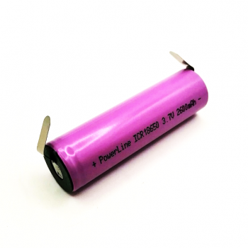 18650-FT 2600mAh 3,7V ICR18650C-T Power Line Li-Ion (с лепестками)