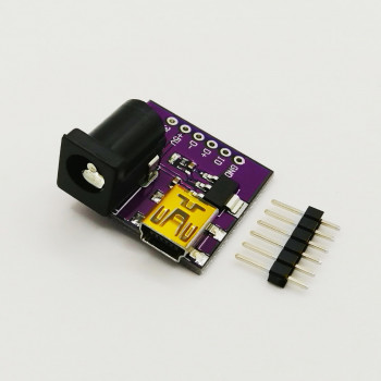 Модуль питания CJMCU 5V mini USB с гнездом 5,5/2,5мм и стабилизатором 3.3V                          