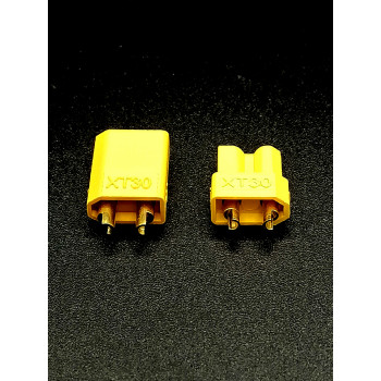 Разъем XT30T 2 pin (комплект папа+мама)