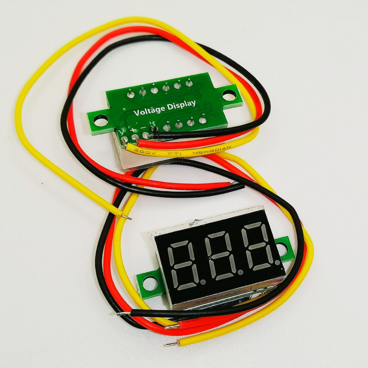 Вольтметр цифровой 0-100VDC 0.36" красный