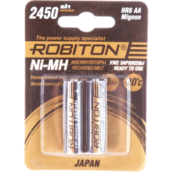 AA 2450mAh ROBITON JAPAN Ni-MH аккумулятор (HR-3UTGX) (упаковка 2шт)
