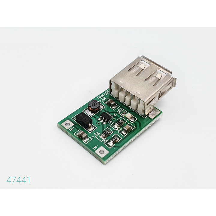 Повышающий DC-DC преобразователь 5V 0.6A HW-105 с USB гнездом 