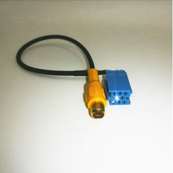 Разъем для а/магнитолы MINI ISO 6pin штекер -RCA гнездо (1 провод, для камеры заднего вида)
