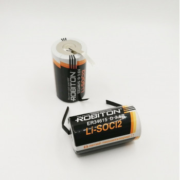 ER34615-FT 3,6V Li ROBITON батарейка с плоск. выводами 