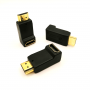 Переходник угловой HDMI штекер - HDMI гнездо GOLD PREMIER (вариант 1) 