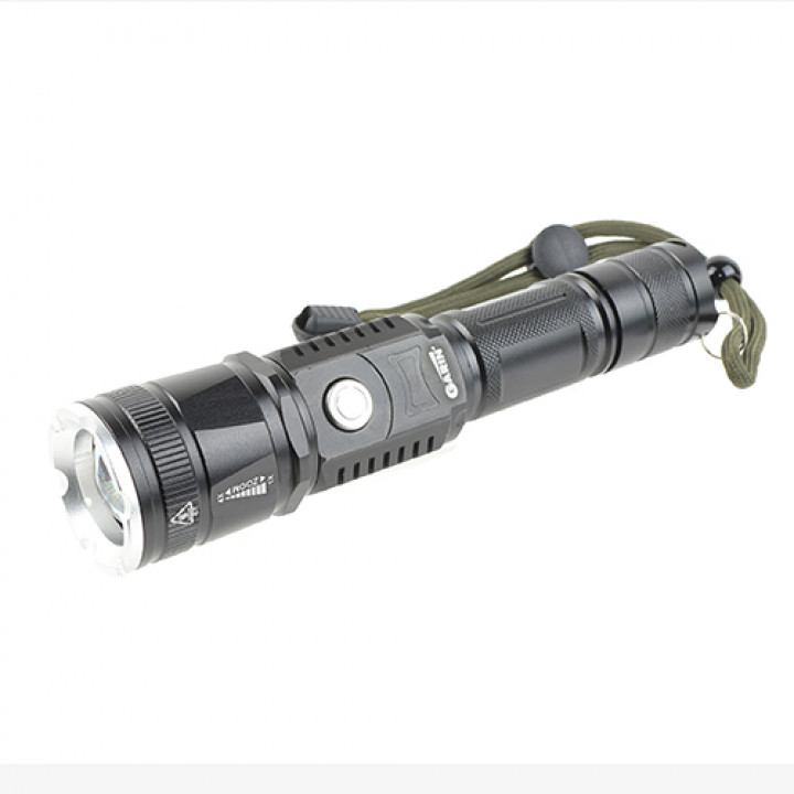 MR-10W фонарь ручной металлический 10W на с/диоде T6 GARIN LUX (5 режимов)