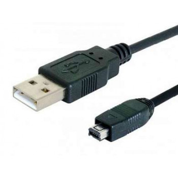 Шнур USB A- USB mini 4pin 1м черный PREMIER