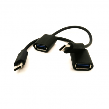 Переходник USB A гнездо-USB type-C штекер 0,15м PREMIER