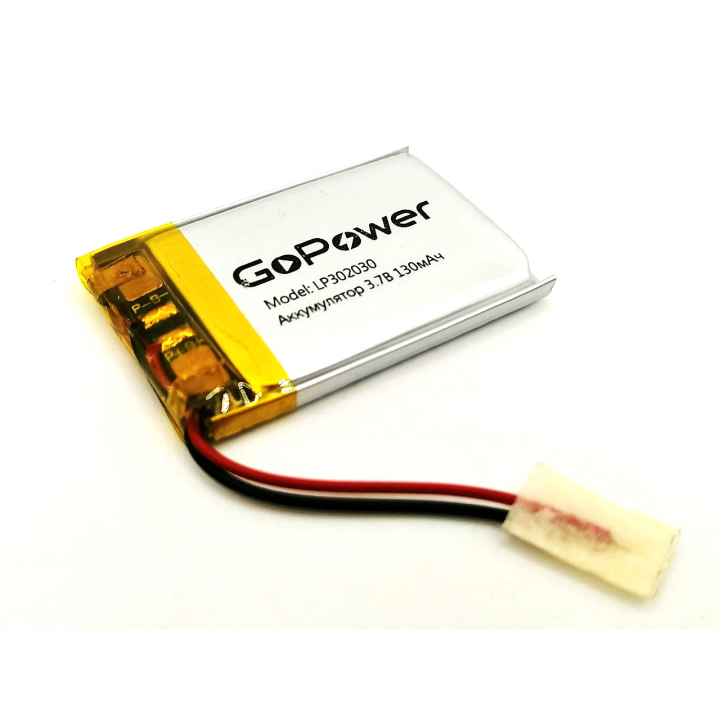 LP302030 GoPower 3,7V 130mAh Li-Pol аккумулятор