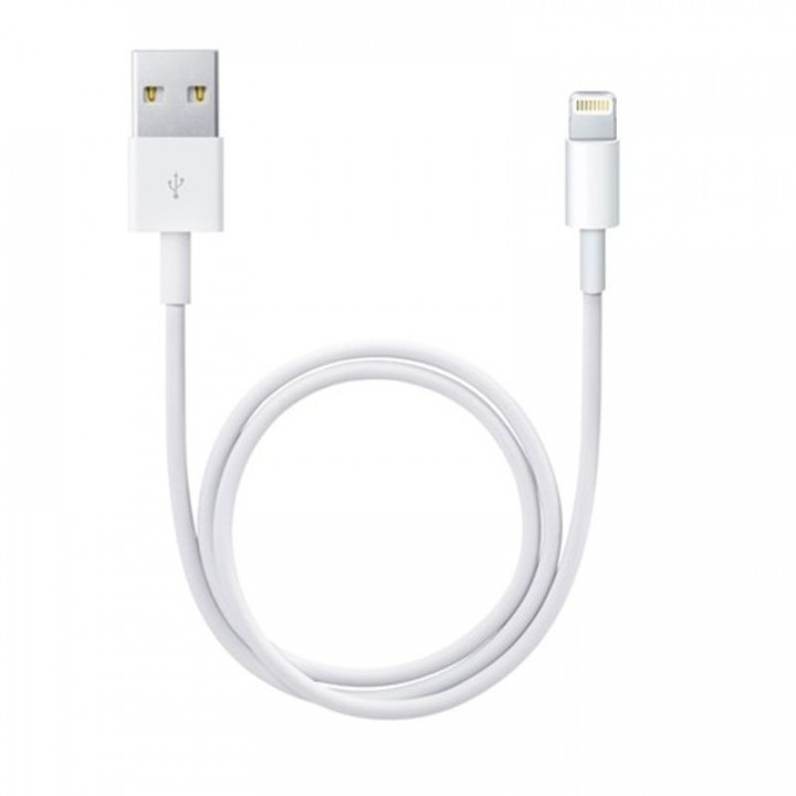 Шнур USB A -Lightning (iPhone) 2.4A FAST 1м белый ПВХ GoPower (GP01L)