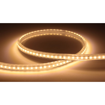 2835 120Led/m 600Lm/m 220V Lux белая теплая (герметичная) 