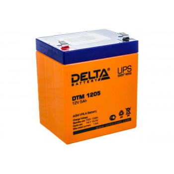 DTM1205 12V 5Ah DELTA аккумулятор свинцовый