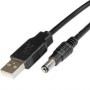 Шнур USB A - DJK-5,5*2,1мм штекер 1.0м PREMIER
