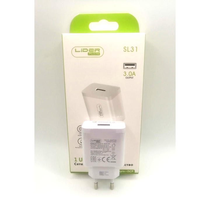 SL18 USB 3.0 Quick Charge 5V 2.1A/9V 2A/12V 1.5A блок питания 