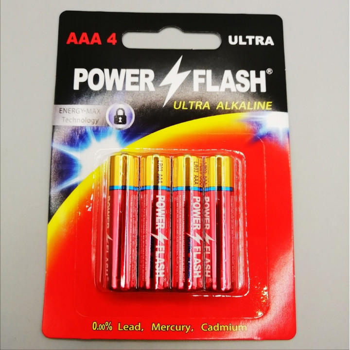 LR03 POWER FLASH Ultra AAA элемент алкал (BL4)