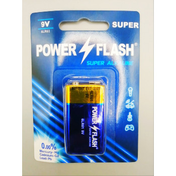 6LR61 POWER FLASH Super 9V батарея алкал (блистер)