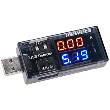 Тестер USB-зарядки KWS-10VA  3-9V 0-3A 