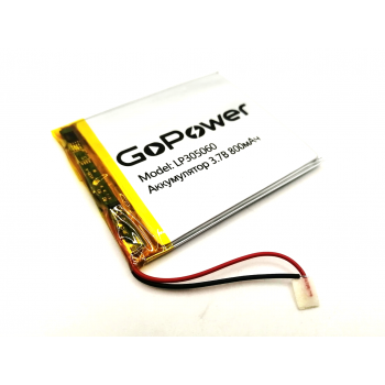 LP305060 GoPower 3,7V 800mAh Li-Ion аккумулятор