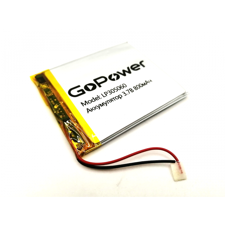 LP305060 GoPower 3,7V 800mAh Li-Ion аккумулятор