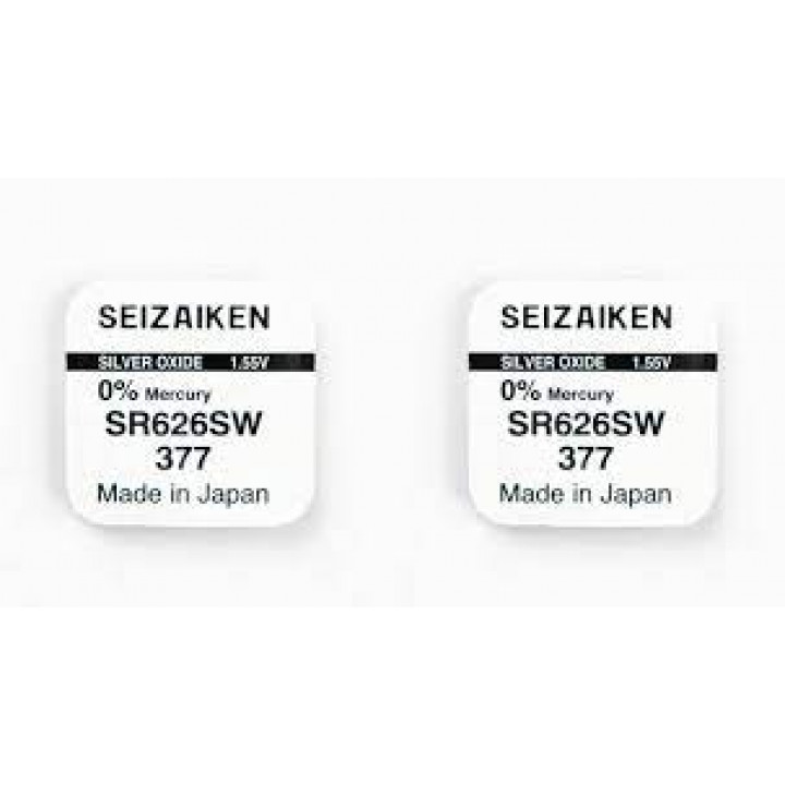 SR626SW/377 1,55V SEIZAIKEN батарейка серебряно-цинковая (made in Japan)