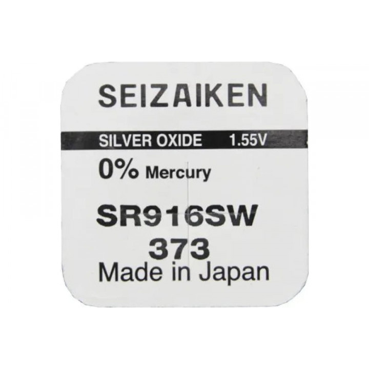 SR916SW/373 1,55V SEIZAIKEN батарейка серебряно-цинковая (made in Japan)