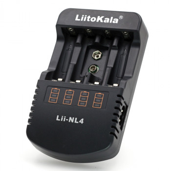 Lii-NL4 автомат. заряд устр-во для 1/4 Ni-Cd/Ni-MH акк-ров AA/AAA/9V Liitokala