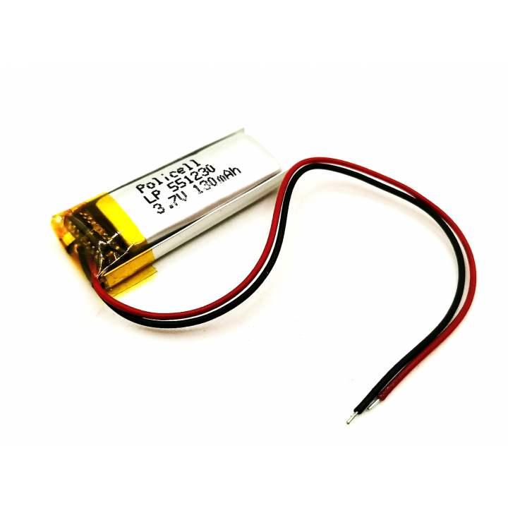 LP551230 Policell 3,7V 130mAh Li-Pol аккумулятор