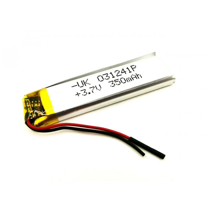 UK031241P Китай 3,7V 350mAh Li-Pol аккумулятор