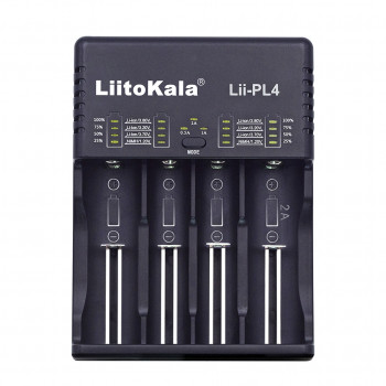 Lii-PL4 автомат. заряд устр-во для 1/4 Li-Ion/Ni-Cd/Ni-MH акк-ров Liitokala