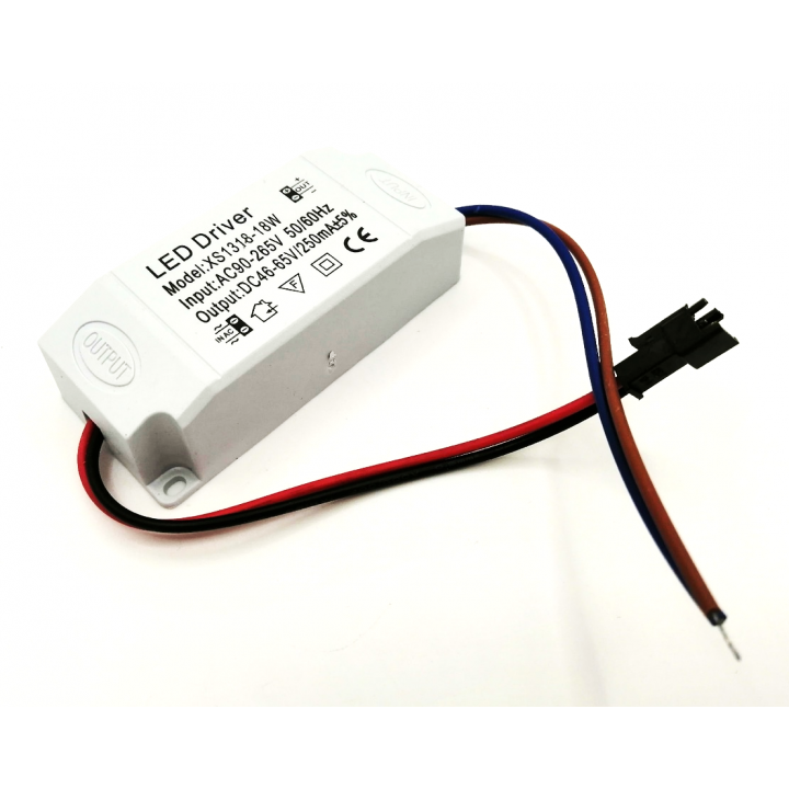 LED Driver  250mA 46-65 VDC XS1318-18W 