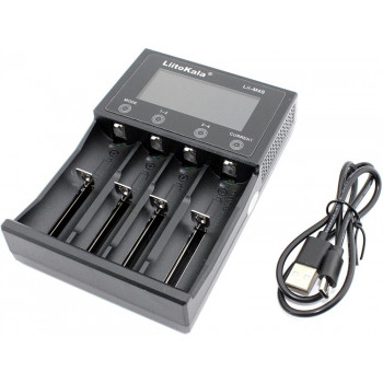 Lii-M4S автомат. заряд устр-во USB для 1/4 Li-Ion/Ni-MH акк-ров Liitokala