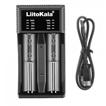 Lii-C2 заряд устр-во USB для 1/2 Li-ion/Ni-Cd/Ni-MH акк-ров Liitokala