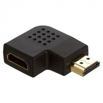 Переходник угловой HDMI штекер - HDMI гнездо GOLD PREMIER (вариант 2) 